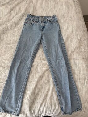 Levi’s Light Blue High-Rise Straight Leg Jeans - Women